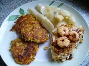 Rezept: Garnelen auf Marlinmedaillons Garnelen auf Marlinmedaillons - Rezept