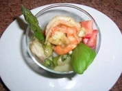 Garnelen mit Spargel im Glas - eine leckere Vorspeise - - Rezept