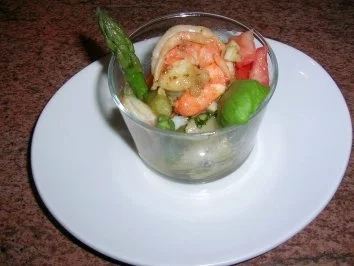 Garnelen mit Spargel im Glas - eine leckere Vorspeise - - Rezept - Bild Nr. 2