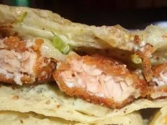 Rezept: Fisch : Gefülltes Lavash ~ Brot Fisch : Gefülltes Lavash ~ Brot - Rezept