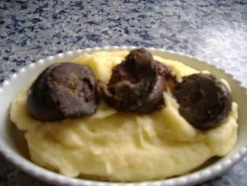 Himmel und Erde mit gebratener Blutwurst - Rezept