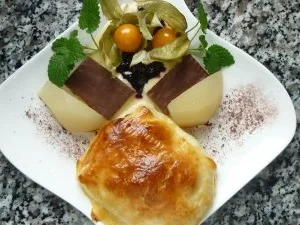 Birne trifft Quark im Blätterteig - Rezept