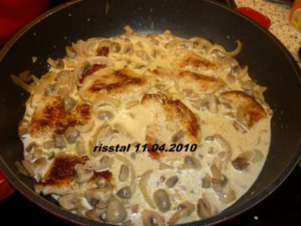 Putenschnitzel mit Pilz Sahne Soße - einfach - von risstal