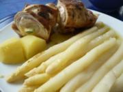 Putenröllchen mit Spargel - Rezept