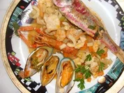 Fisch :  -Canar. Viejas mit Meeresfrüchten und Gemüse- - Rezept