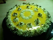 Weiße Schokoladen-Eierlikör-Sahnetorte - Rezept