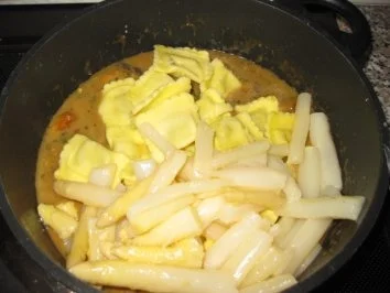 Ravioli-Spargel-Champignon-Töpfchen - Rezept - Bild Nr. 8