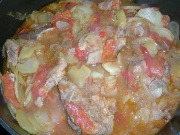 Tomaten-Bredie   - Bredie ist das afrikanische Wort für Eintopf - - Rezept - Bild Nr. 6