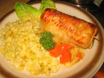 Fleisch: Schweinerouladen deftig gefüllt! - Rezept