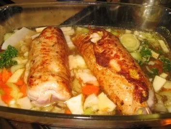 Fleisch: Schweinerouladen deftig gefüllt! - Rezept - Bild Nr. 3