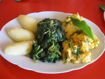 Blattspinat mit Rührei - Rezept - Bild Nr. 12