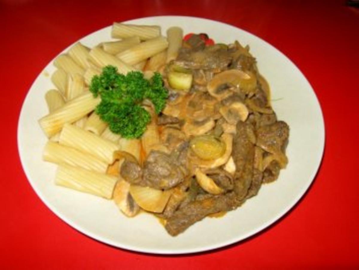 Stroganof geschnetzeltes Rindfleisch - Rezept - Bild Nr. 9