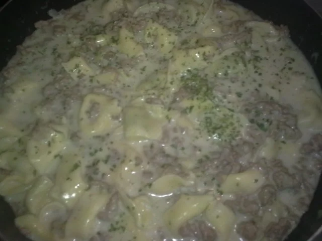 Rezept: tortellini . hackfleisch - pfanne tortellini . hackfleisch - pfanne - Rezept