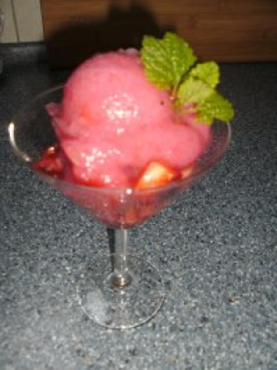 Rhabarber-Sorbet - Rezept mit Bild - kochbar.de