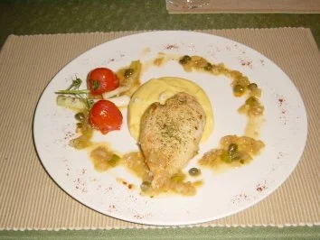 Hendlbrust auf Gorgonzola Polenta - Rezept - Bild Nr. 2