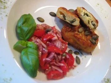 Rezept: Kartoffeltaschen ...im Kartoffelmantel Kartoffeltaschen ...im Kartoffelmantel - Rezept