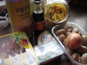 Champignon-Geschnetzeltes mit Nudeln - Rezept - Bild Nr. 2