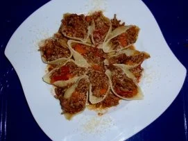 Rießenmuschelnudeln mit Hackfleischsauce - Rezept - Bild Nr. 4