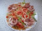 Spargel-Carpaccio mit Serranoschinken - Rezept
