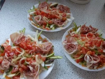 Spargel-Carpaccio mit Serranoschinken - Rezept - Bild Nr. 4