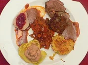 Keule von der Heidschnucke an Kräuter-Cognacsoße mit Maronenpüree - Rezept - Bild Nr. 9