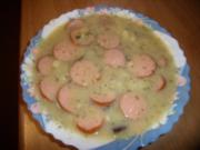 Berliner Kartoffelsuppe mit Bockwurst - Rezept