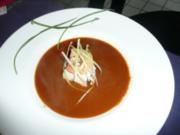 SUPPE/FISCH:Möhren -Ingwer-Suppe mit  Saibling - Rezept