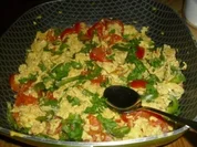 Rührei à la Catalane ~ Eufs brouillès à la Catalane - Rezept