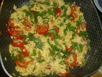 Rezept: Rührei à la Catalane ~ Eufs brouillès à la Catalane Bild Nr. 8 Rührei à la Catalane ~ Eufs brouillès à la Catalane - Rezept - Bild Nr. 8