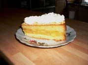 Apfelkuchen auf Biskuit - Rezept