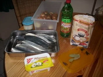 Bratheringe  eingelegt mit vielen Zwiebeln - Rezept - Bild Nr. 2