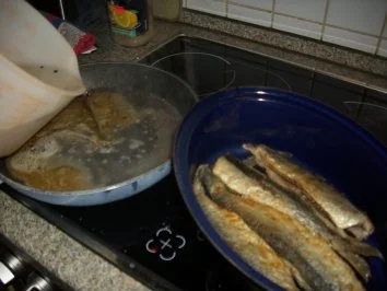 Bratheringe  eingelegt mit vielen Zwiebeln - Rezept - Bild Nr. 8