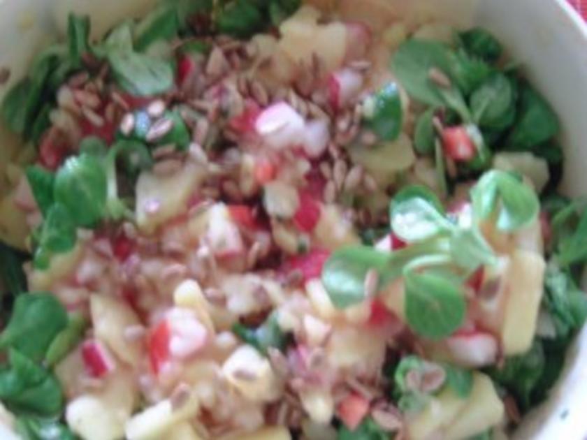 Bunter Kartoffelsalat - einfach - 45 kcal/100g