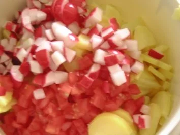Rezept: Bunter Kartoffelsalat Bild Nr. 3 Bunter Kartoffelsalat - Rezept - Bild Nr. 3