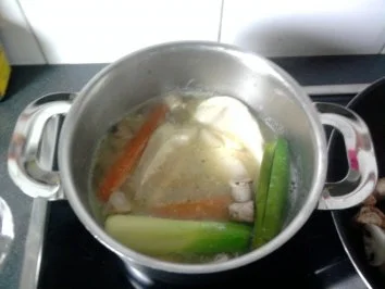 kalorienbewusstes Hühnerfrikassee - Rezept