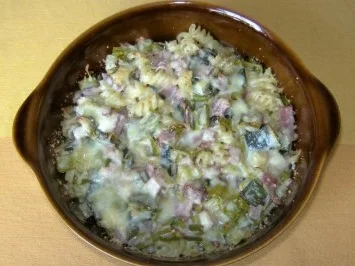 Nudel - Schinken - Lauch - Gratin - Rezept - Bild Nr. 4
