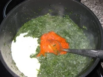 Spinatspaghetti mit Fleischkäse - Rezept - Bild Nr. 2