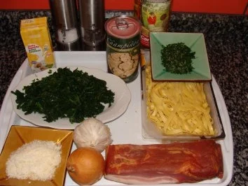 Nudeln mit Spinat-Sahnesauce - Rezept - Bild Nr. 4