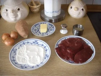 Kalbsleber mit Süßkartoffel-Püree - Rezept - Bild Nr. 2