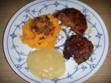 Kalbsleber mit Süßkartoffel-Püree - Rezept