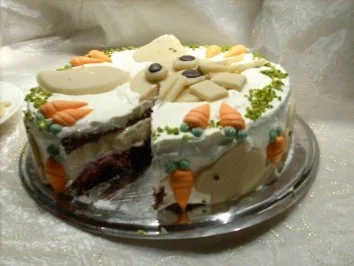 Ostertorte Sauerkirsch-Vanille mit Eierlikörschwips - Rezept - Bild Nr. 4