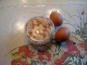 Omlette mit Garnelen und Spargelsalat - Rezept