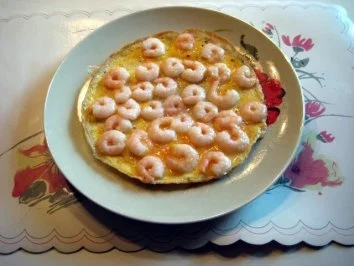 Rezept: Omlette mit Garnelen und Spargelsalat Bild Nr. 4 Omlette mit Garnelen und Spargelsalat - Rezept - Bild Nr. 4