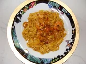Bandnudeln in Garnelensauce - Rezept