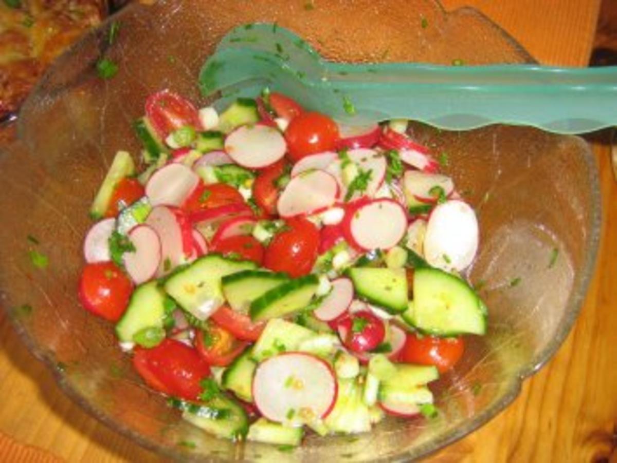 Salat rot-weiß-grün - Rezept