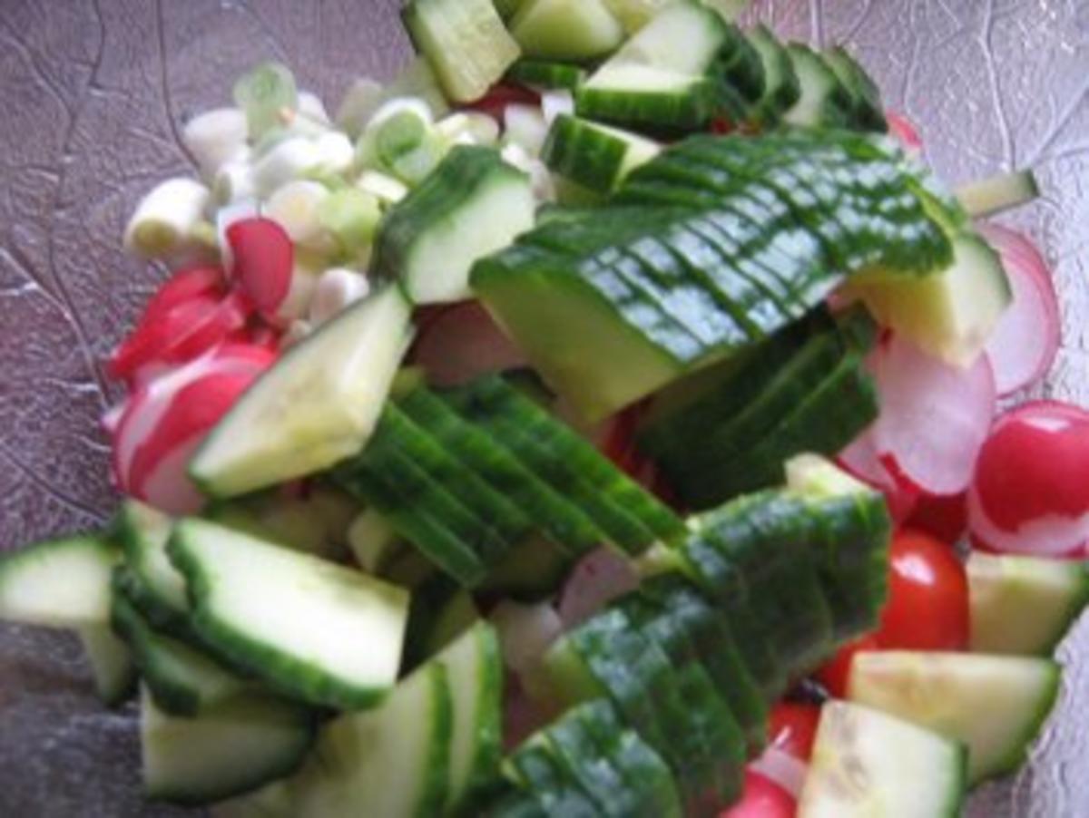 Salat rot-weiß-grün - Rezept - Bild Nr. 3