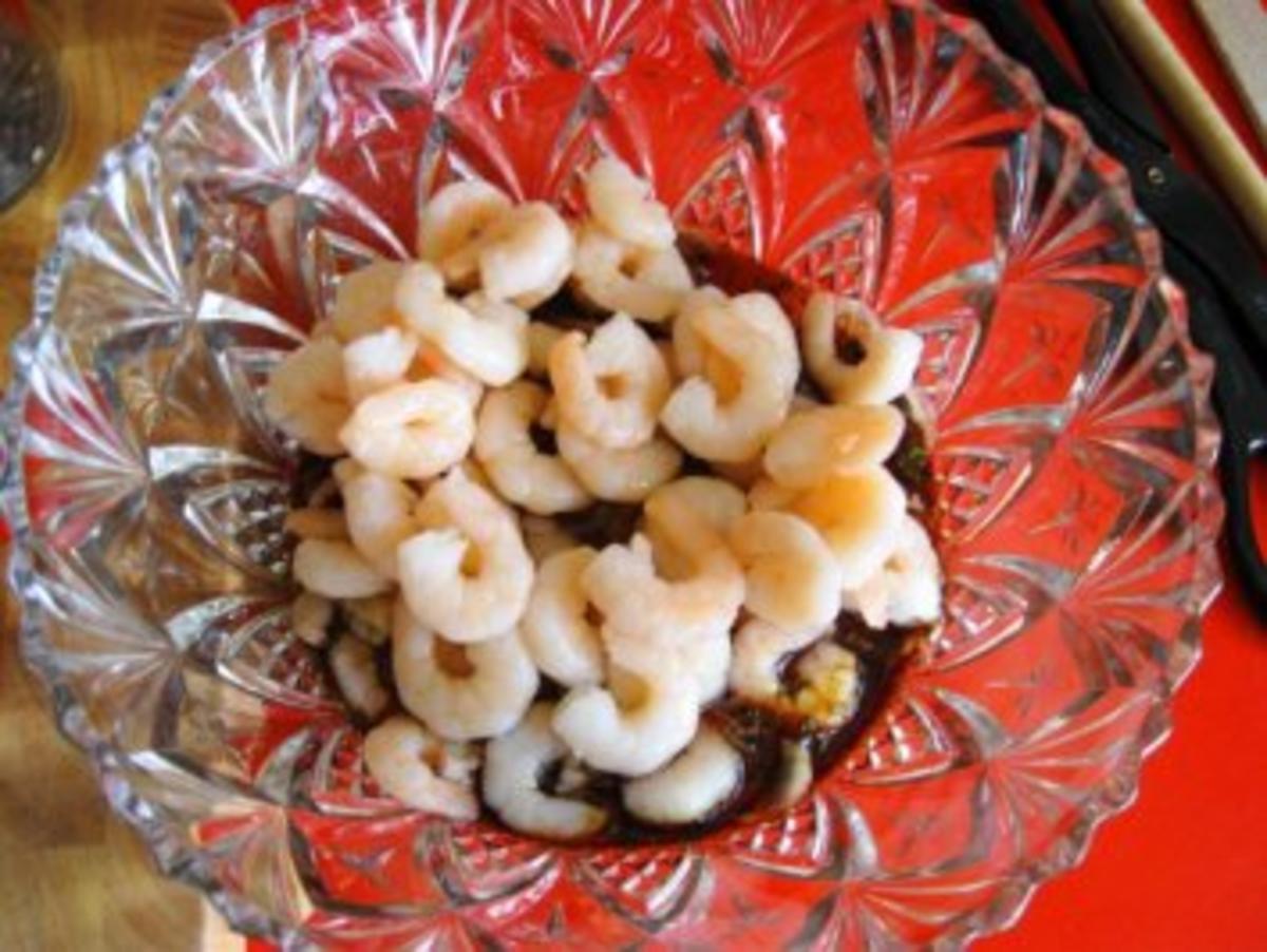 Spargelsalat  -  fruchtig mit Garnelen - Rezept - Bild Nr. 5