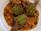Lammkoteletts mit Bärlauchkruste und cremigen Auberginen - Rezept