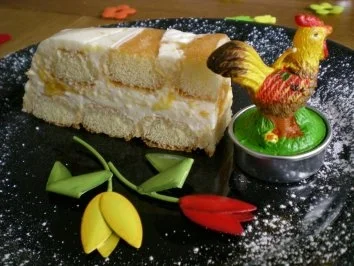 Rezept: Topfen-Obersschnitten Topfen-Obersschnitten - Rezept