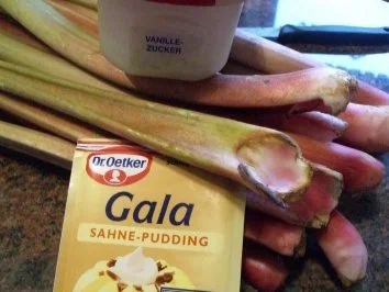 Dessert:  RHABARBER - SAHNE - PUDDING - Rezept - Bild Nr. 3